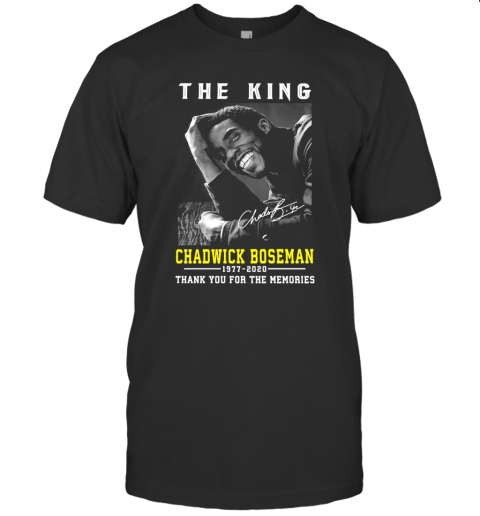 The King Chadwick Boseman 1977 – 2020 Thank You For The Memories T-Shirt