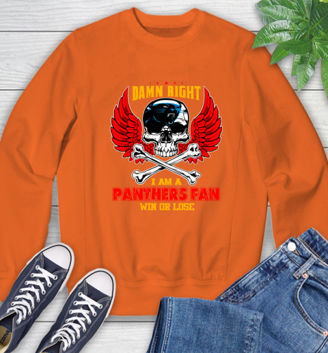 NFL Damn Right I Am A New York Jets Win Or Lose Skull Football Sports (2) Sweatshirt 3