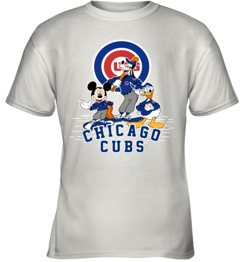 MLB Chicago Cubs Mickey Mouse Donald Duck Goofy Baseball T Shirt Youth  T-Shirt
