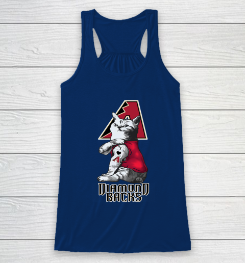 MLB Baseball My Cat Loves Arizona Diamondbacks Racerback Tank 6
