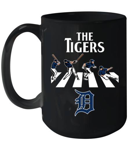 MLB Baseball Detroit Tigers The Beatles Rock Band Shirt Ceramic Mug 15oz