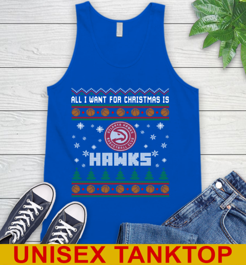 NBA All I Want For Christmas Is Atlanta Hawks Basketball Sports 70