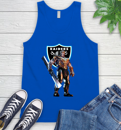 NFL Thanos Gauntlet Avengers Endgame Football Oakland Raiders Tank Top 5