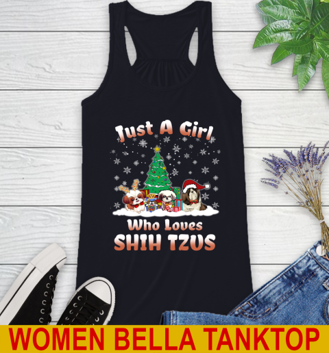 Christmas Just a girl who love shih tzus dog pet lover 185
