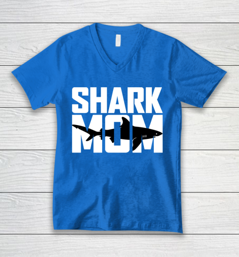 Day Funny Gift Ideas Apparel Shark Mom Tshirt Gift Mothers Day Celebration Shirt V-Neck T-Shirt | Tee For Sports