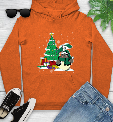 Dallas Stars NHL Hockey Cute Tonari No Totoro Christmas Sports Youth Hoodie 4