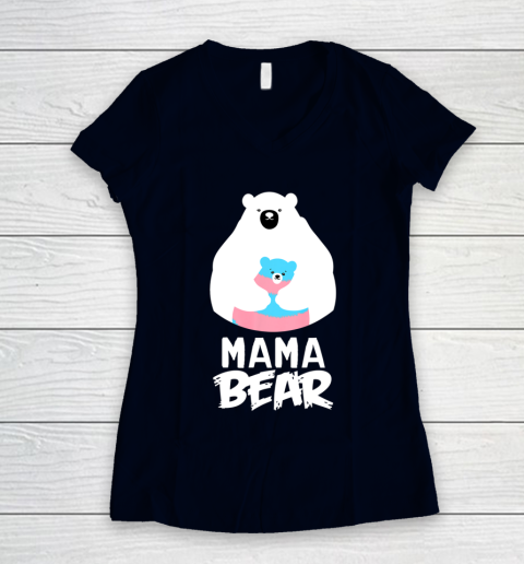 Mama Bear Transgender Shirt LGBT Pride Women's V-Neck T-Shirt 2