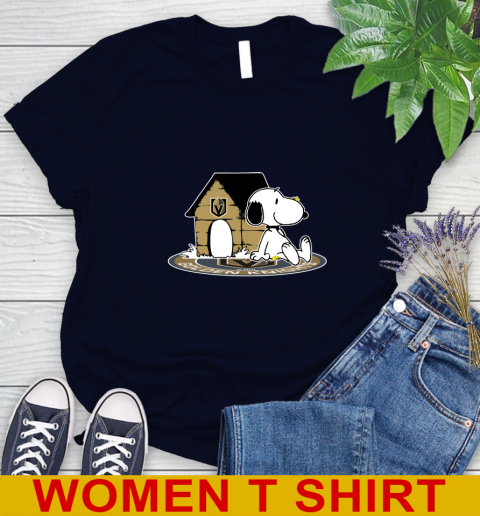 NHL Hockey Vegas Golden Knights Snoopy The Peanuts Movie Shirt Women's T-Shirt 3