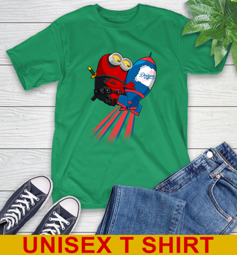 MLB Baseball Los Angeles Dodgers Deadpool Minion Marvel Shirt T-Shirt 7