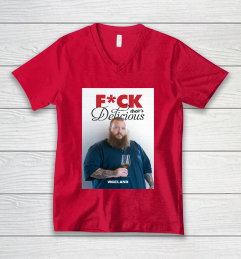 Fuck That's Delicious Shirt V-Neck T-Shirt 3