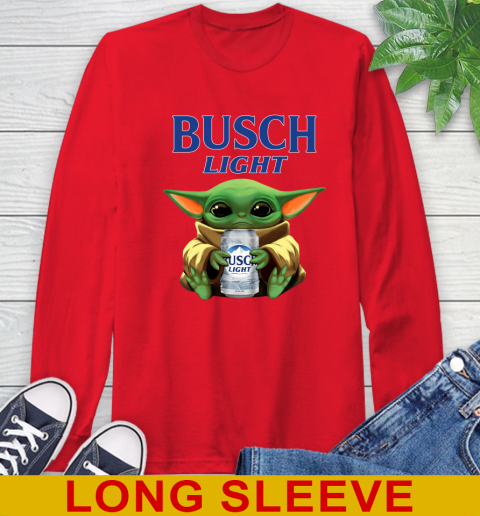 Star Wars Baby Yoda Hugs Busch Light Beer Shirt 67