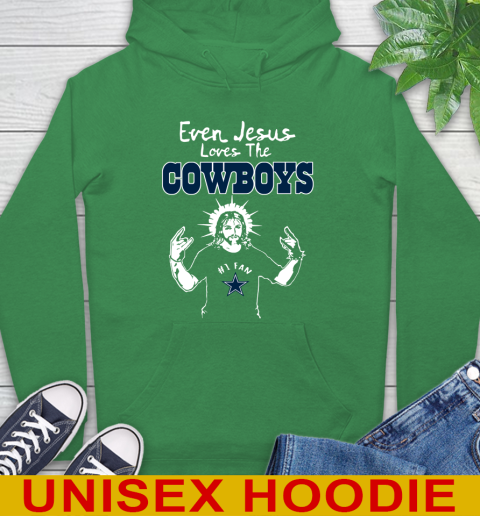 Dallas Cowboys NFL Football Even Jesus Loves The Cowboys Shirt Hoodie 8
