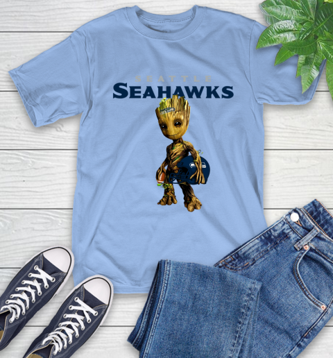 Seattle Seahawks NFL Football Groot Marvel Guardians Of The Galaxy T-Shirt 11