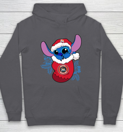 Miami Marlins Christmas Stitch In The Sock Funny Disney MLB Hoodie 7