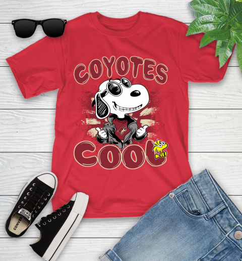 NHL Hockey Arizona Coyotes Cool Snoopy Shirt Youth T-Shirt 11