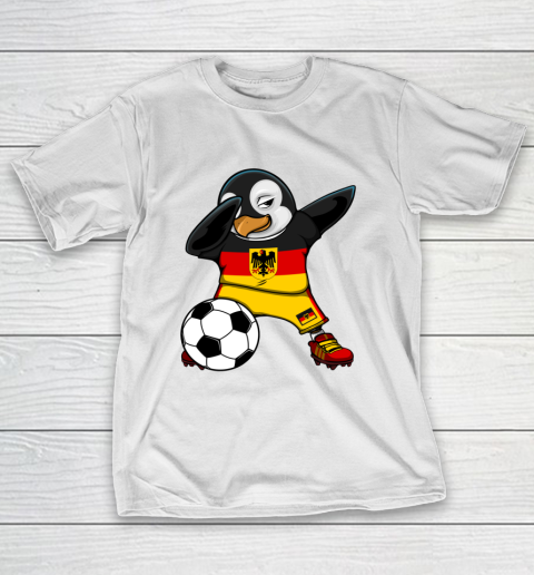 Dabbing Penguin Germany Soccer Fans Jersey Football Lovers T-Shirt