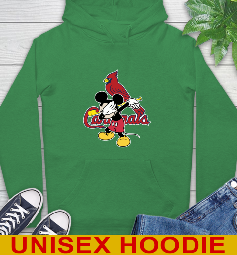 St.Louis Cardinals MLB Baseball Dabbing Mickey Disney Sports Hoodie 8