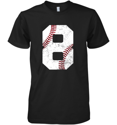 Kids 8th Birthday Shirt Baseball Boys Kids Eight 8 Eighth Gift Premium Men's T-Shirt