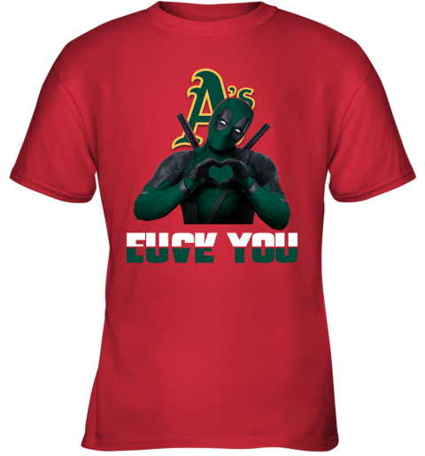 MLB Atlanta Braves Deadpool Love You Fuck You Baseball Sports Youth T-Shirt