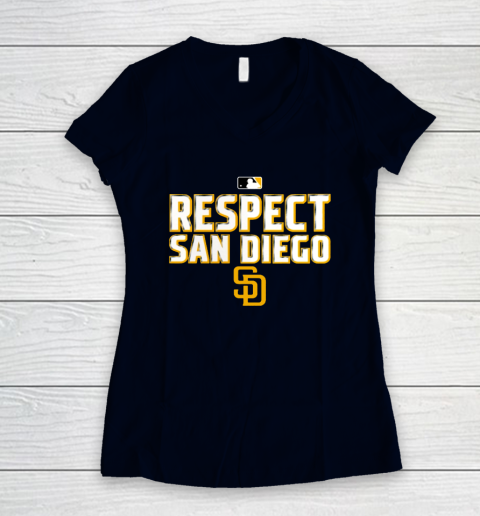 Respect San Diego Women's V-Neck T-Shirt 2