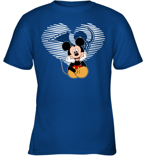 NFL Los Angeles Rams The Heart Mickey Mouse Disney Football T Shirt PSzBU0Bw0Gq youth t shirt 26 95 151514 front royal