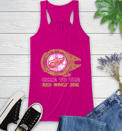 NHL Come To The Detroit Red Wings Wars Hockey Sports Racerback Tank 7