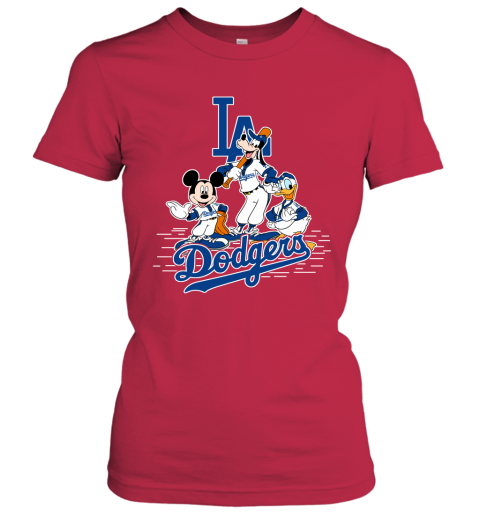 MLB Atlanta Braves Mickey Mouse Donald Duck Goofy Baseball T Shirt