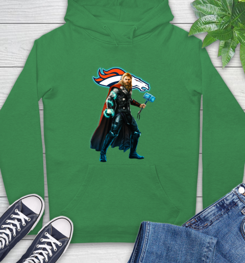 NFL Thor Avengers Endgame Football Denver Broncos Hoodie 8