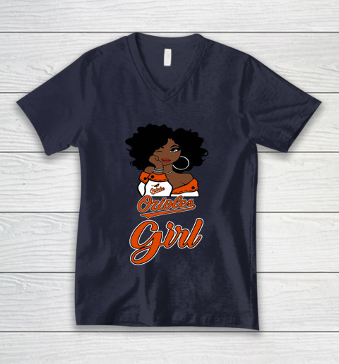 Baltimore Orioles Girl MLB V-Neck T-Shirt 3