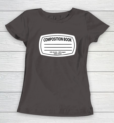 Composition Notebook Costume  Matching Group Halloween Women's T-Shirt 5