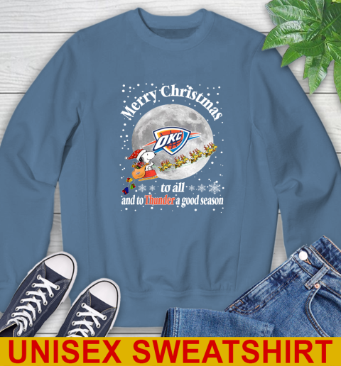 Oklahoma City Thunder Merry Christmas To All And To Thunder A Good Season NBA Basketball Sports Sweatshirt 10