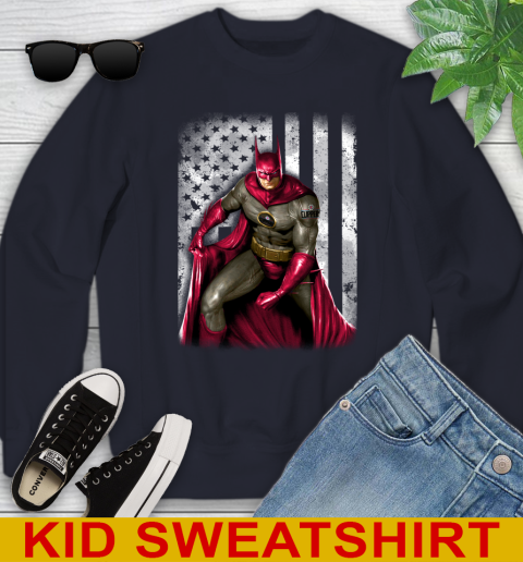LA Clippers NBA Basketball Batman DC American Flag Shirt Youth Sweatshirt 2
