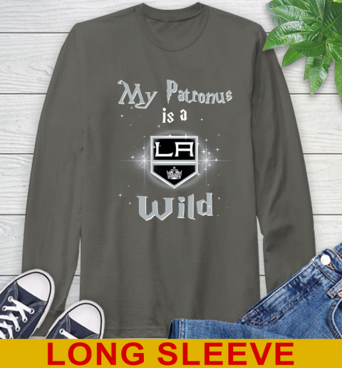 NHL Hockey Harry Potter My Patronus Is A Los Angeles Kings Long Sleeve T-Shirt 10