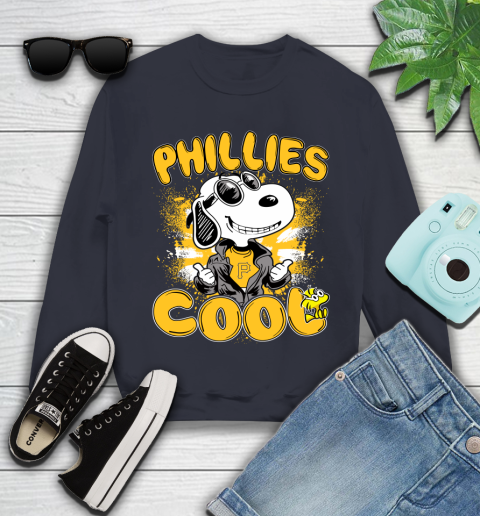 MLB Baseball Pittsburgh Pirates Cool Snoopy Shirt Youth Sweatshirt 2