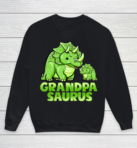 Grandpa Funny Gift Apparel  Grandpa Saurus Dinosaur Funny Grandpasaur Youth Sweatshirt