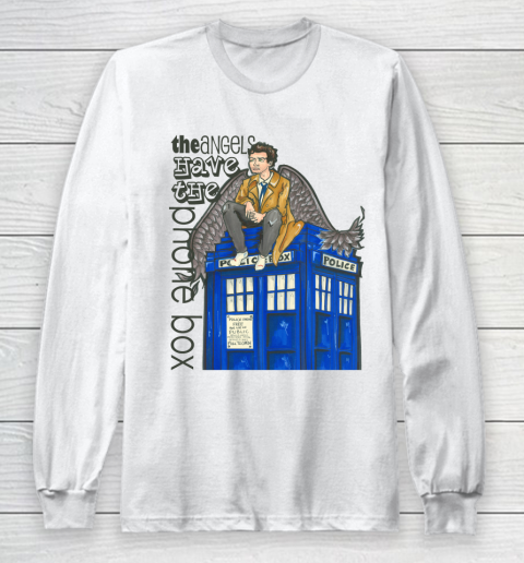 Doctor Who Shirt The Angels Have the Phone Box Long Sleeve T-Shirt