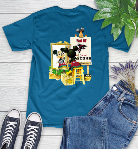 NFL Football Atlanta Falcons Mickey Drawing Shirt 89