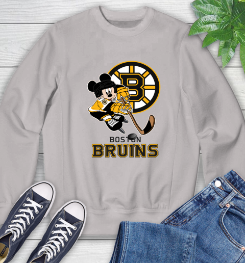 NHL Boston Bruins Mickey Mouse Disney Hockey T Shirt Sweatshirt 12