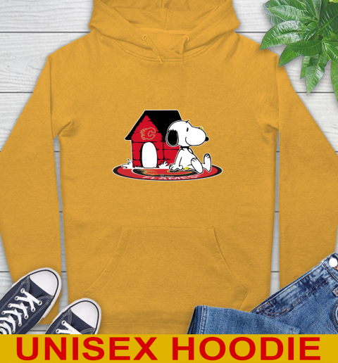 NHL Hockey Calgary Flames Snoopy The Peanuts Movie Shirt Hoodie 3