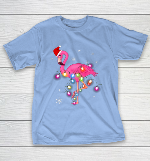 Pink Flamingo Christmas T-Shirt 10