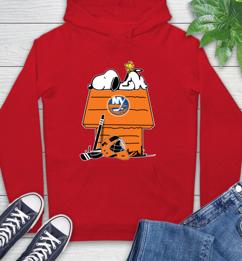 New York Islanders NHL Hockey Snoopy Woodstock The Peanuts Movie (1) Hoodie 10