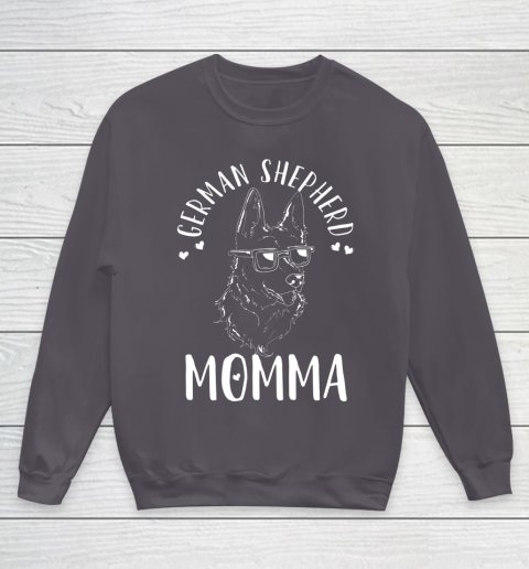 Dog Mom Shirt German Shepherd Momma Dog Mom Mama Gift Youth Sweatshirt 5