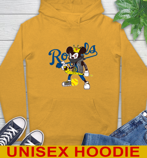 Kansas City Royals MLB Baseball Mickey Peace Sign Sports Hoodie 3