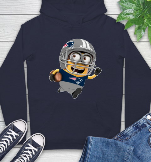 NFL New England Patriots Minions Disney Football Sports Hoodie 4