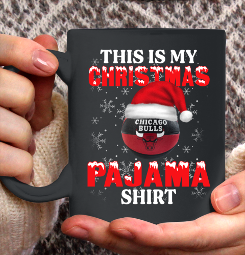 Chicago Bulls This Is My Christmas Pajama Shirt NBA Ceramic Mug 11oz