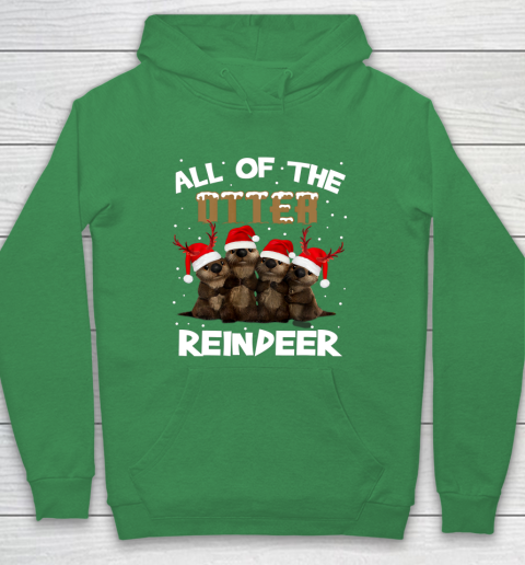 All Of Otter Reindeer Christmas Pajamas Tshirt Xmas Hoodie 5