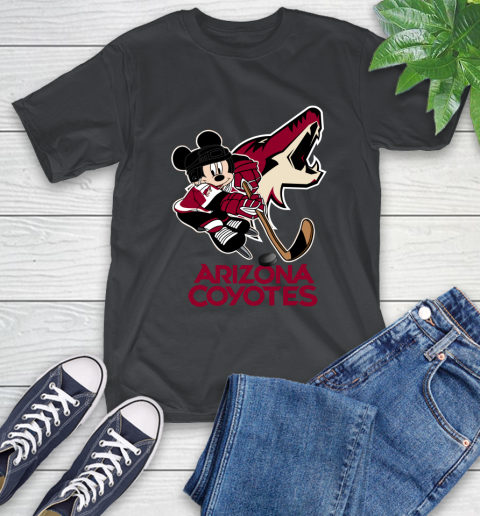 NHL Arizona Coyotes Mickey Mouse Disney Hockey T Shirt T-Shirt 2