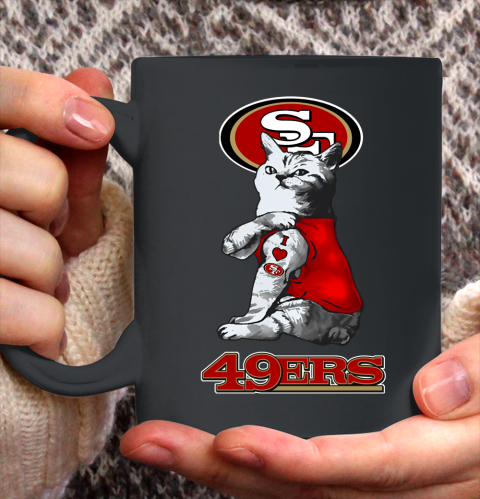 NFL Football My Cat Loves San Francisco 49ers Ceramic Mug 11oz