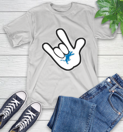 Detroit Lions NFL Football Mickey Rock Hand Disney T-Shirt