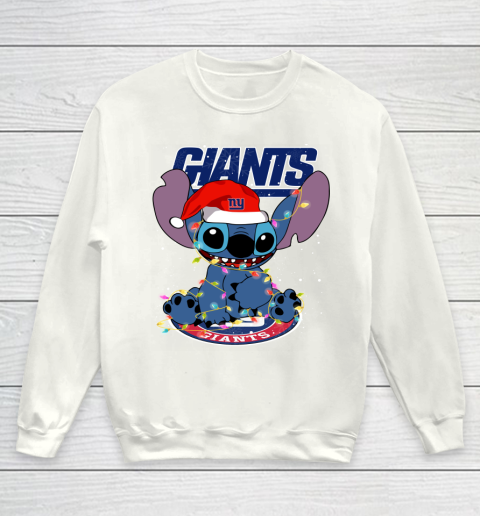New York Giants NFL Football noel stitch Christmas Youth Sweatshirt